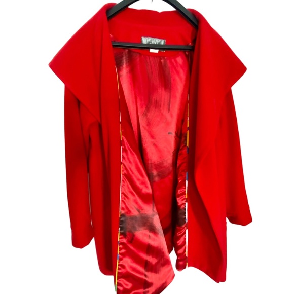 Stunning Red (2) Piece 100% Wool Jermikko Suiting Separates - Picture 7 of 16